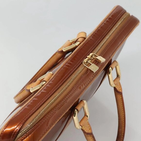 LOUIS VUITTON Monogram Vernis Van Damme Hand Bag Bronze - Picture 10 of 15